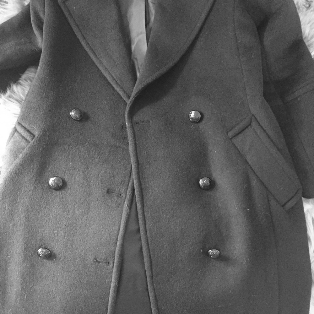 Black express pea coat